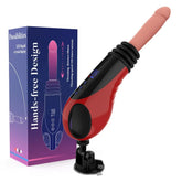 Thrusting Vibrating Heating Dildo Sex Machine Hand or Handsfree